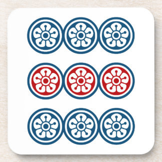 麻雀牌 9筒 / NINE OF CIRCLES -MAHJONG TILE- BIER ONDERZETTER