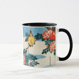 黄 と 薇, 北 gele vogel en Roos, Hokusai, Ukiyo-e Mok