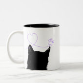 黒猫の前後マグカップ TWEEKLEURIGE KOFFIEMOK (Links)