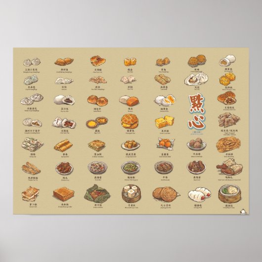 點 心 | Dom Som (A3) Poster (Voorkant)