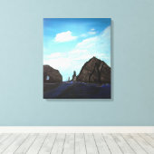 아 다 독 도 Dokdo Main Canvas Afdruk (Insitu (Houten vloer))