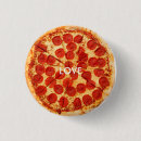 Recherche de pizza drôle badges Amour