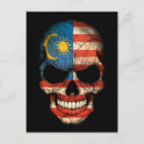 Recherche de drapeau de la malaisie cartes postales Patriotique