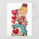 Recherche de de crayon de couleur cartes postales Vintage
