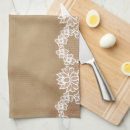 Zoek naar kanten keuken handdoeken Witte kant