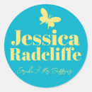 Recherche de papillon jaune autocollants Girl