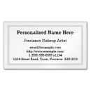 Recherche de maquilleur indépendant cartes visite Composez l'artiste