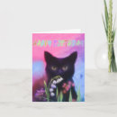 Recherche de fleurs de chat vœux cartes Jolie