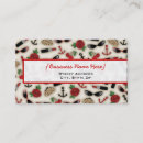 Recherche de rouge cerise cartes visite Vintage