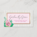 Recherche de cottage chic cartes visite Rose