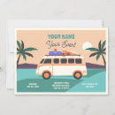 Recherche de hippie van invitations Rétro