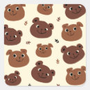 Recherche de ours de bande dessinée autocollants Animal