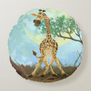 Recherche de dessin de girafe coussins Animaux