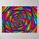 Recherche de fractale spirale posters Coloré