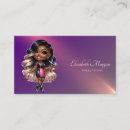 Recherche de violette africaine cartes visite Coiffeur