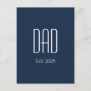 Recherche de nouveau papa cartes postales Bleu