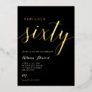 Recherche de sixty anniversaire invitations Élégant
