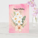 Recherche de plumeria vœux cartes Aquarelle