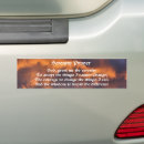 Recherche de sérénité voiture autocollants Prière de sérénité
