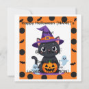 Recherche de chat kawaii invitations Noir