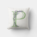 Recherche de lettre p coussins Alphabet