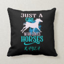 Recherche de fille de cheval coussins Girl
