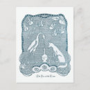 Recherche de grues cartes postales Bleu