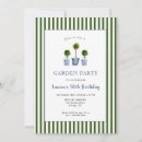 Recherche de jardin anniversaire invitations Aquarelle