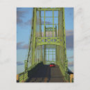 Recherche de pont suspendu cartes postales Vert