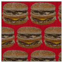 Recherche de double cheeseburger Tissu