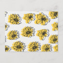 Recherche de fleurs jaunes cartes postales Motif