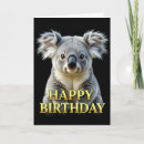 Recherche de koala anniversaire cartes Faune