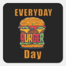 Recherche de hamburger drôle autocollants Dessin