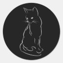 Recherche de silhouette artistique autocollants Noir