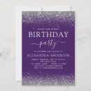 Recherche de purple anniversaire invitations 30e
