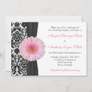 Recherche de damassé noir mariage invitations Rétro