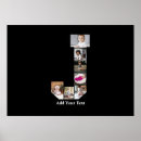 Recherche de noël noir et blanc posters Monogramme