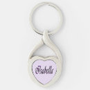 Recherche de coeur violet porteclés Nom