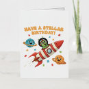 Zoek naar raket cartoon kaarten Ruimte