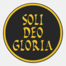 Recherche de gloria autocollants Soli deo gloria