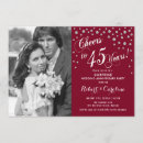 Recherche de rouge et argent invitations Pour eux