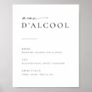 Recherche de affiche mariage menus Moderne