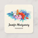 Recherche de fleurs tropicales cartes visite Rose