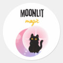 Recherche de lune chat autocollants Magie