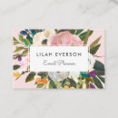 Recherche de petit standard cartes visite Floral