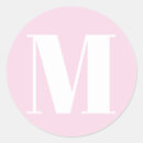 Recherche de rose clair autocollants Initiale