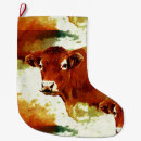 Recherche de vaches chaussette de noël Brun