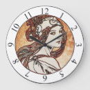 Recherche de alphonse mucha horloges Femme