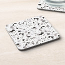 Recherche de marbre noir et blanc dessous de verres Granite