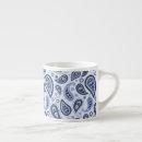 Recherche de paisley tasses Bleu